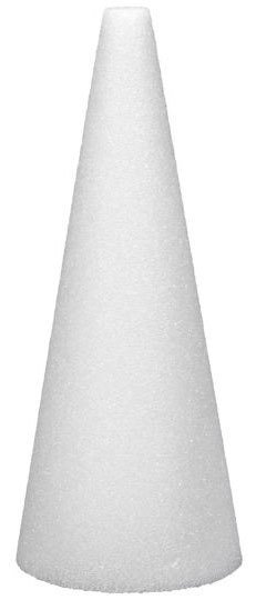 Styrofoam Cone 9''x3'' - The Compleat Sculptor - The Compleat Sculptor